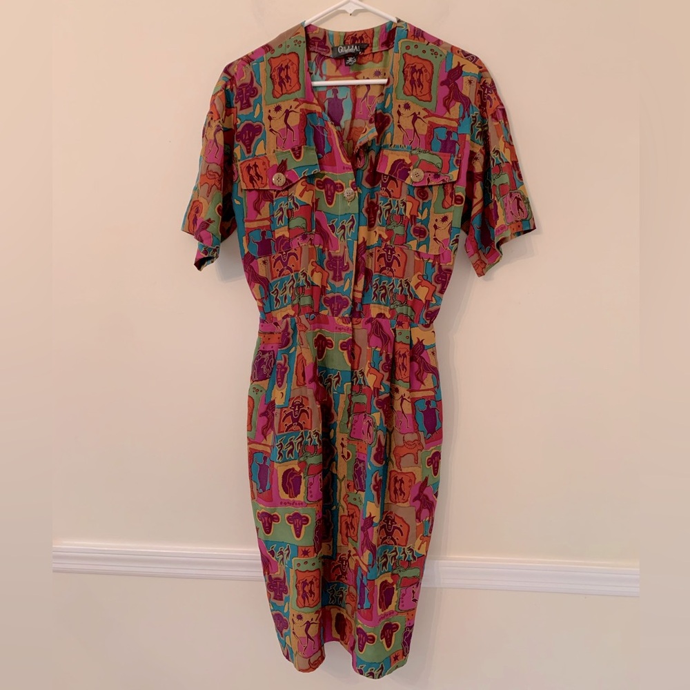 Gillian silk dress